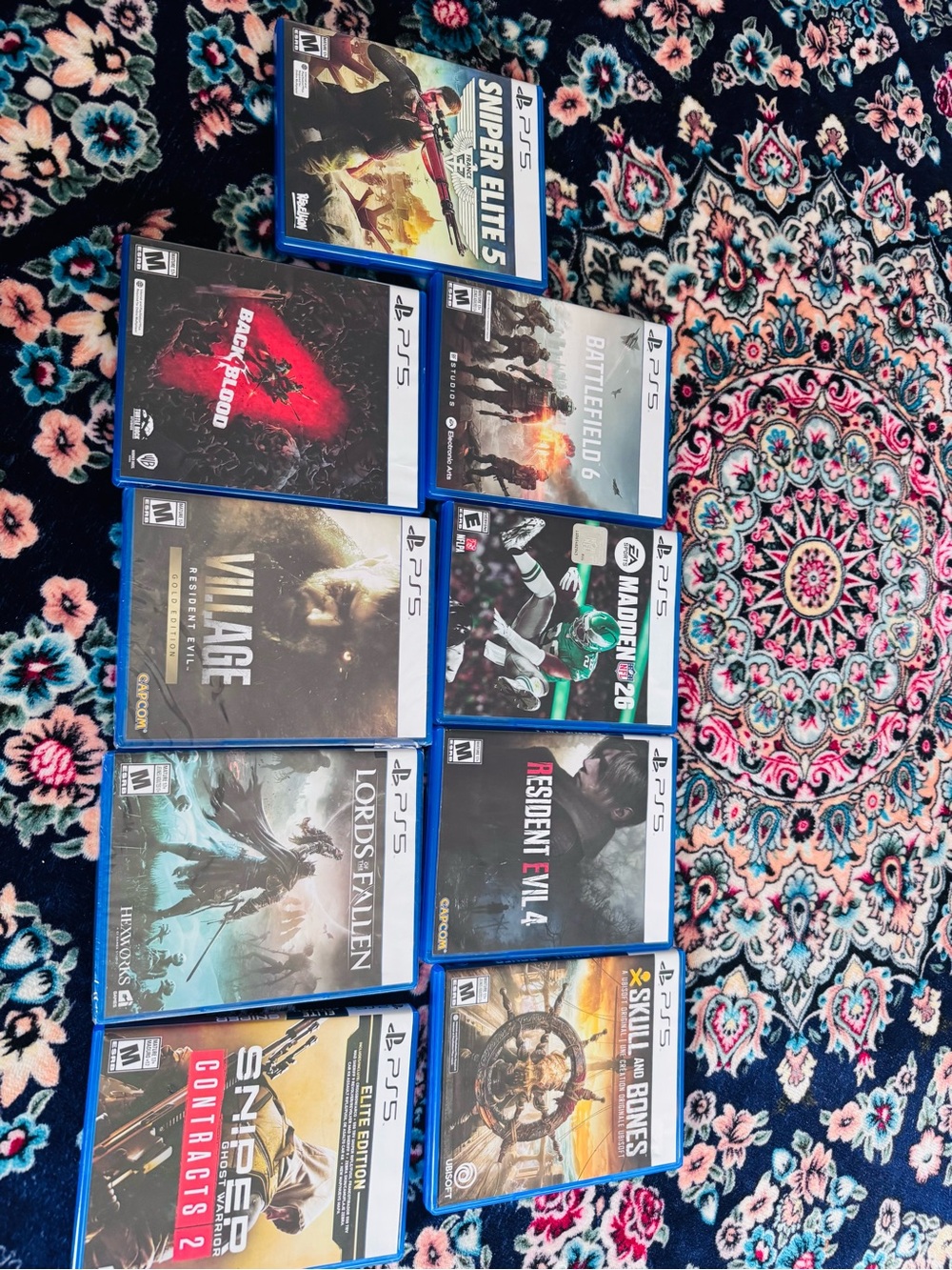 Sony PS5 Game Bundle with Blue Cases